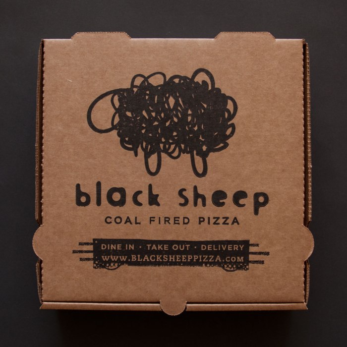 Black Sheep Pizza Box